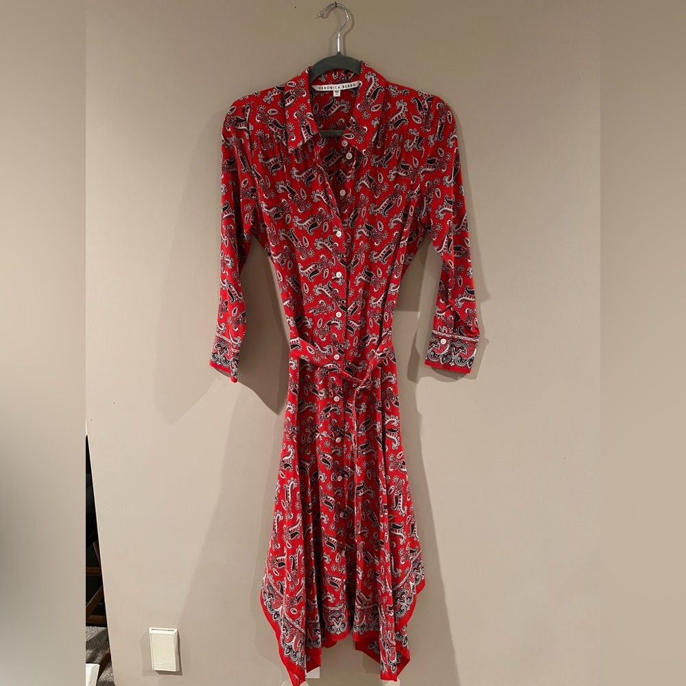 Red Paisley Women's Dress